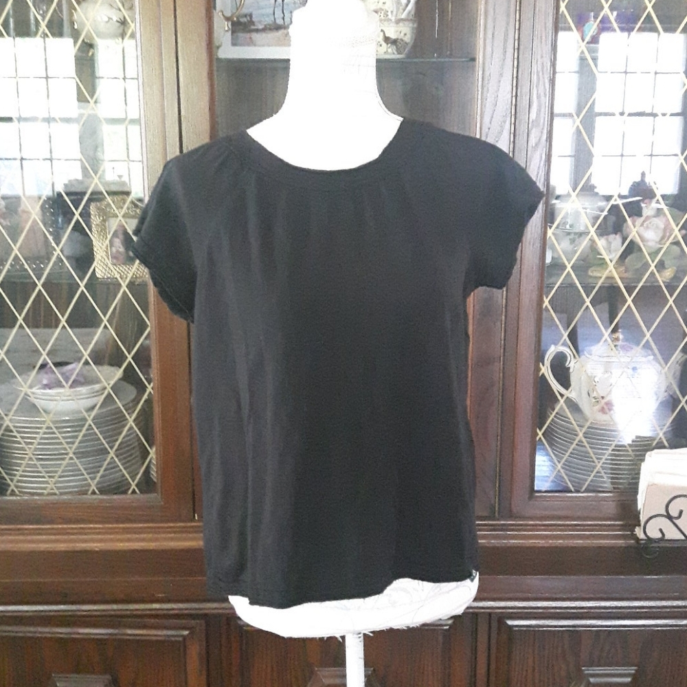 Size S Satva short sleeve black sweater - Picture 3 of 9
